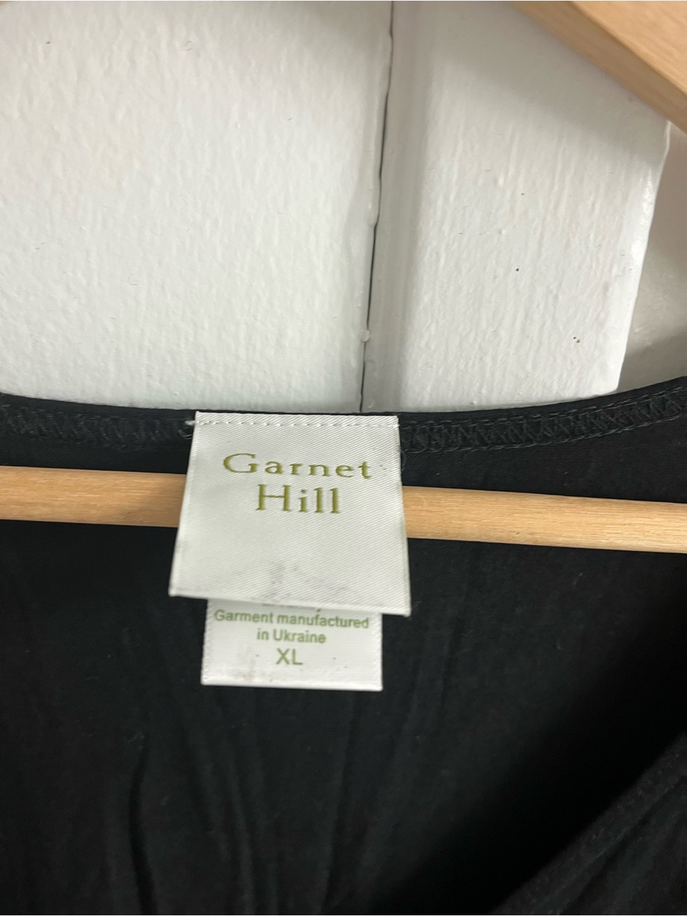 Garnet Hill Black V-Neck Maxi Dress - Picture 2 of 4